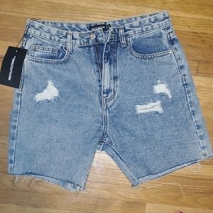 CUTE DENIM  cut off middi shorts size US size 10